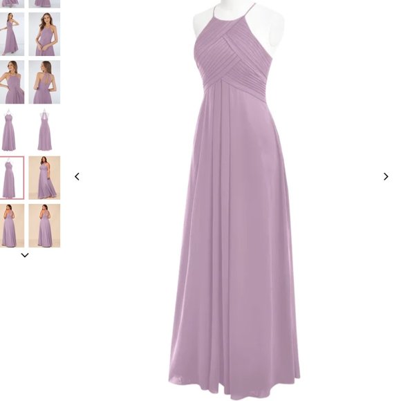 Azazie Wisteria Halter Wedding Dress - Picture 7 of 9